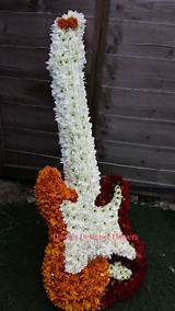 Photos of Guitar Flowers Funeral
