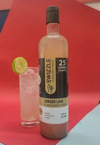 Swizzle Liquid Ginger Lime Mocktail Syrups Packaging Type Bottles