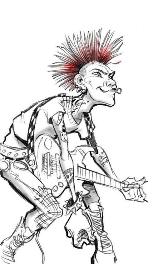 Punk By Basakward On Deviantart Punk Rock Art Punk Character Design