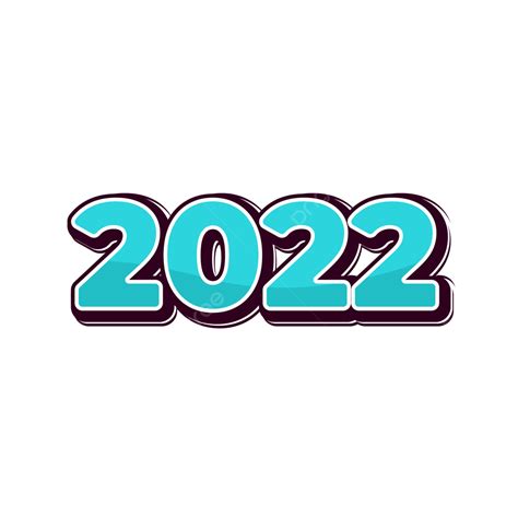 Asset Clipart Vector 2022 Text Asset Blue Color 2022 Year Calendar