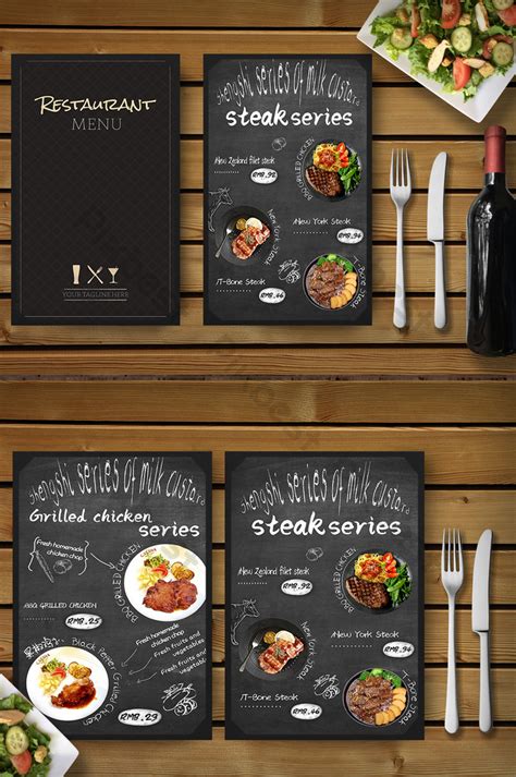 Creative Western Restaurant Steak Menu Design Psd Free Download Pikbest