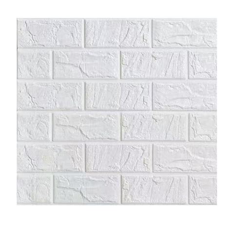 Peel And Stick 3d Brick Wall Sticker Pe Foam Diy Wallpaper Self