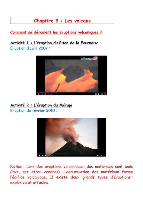 Calaméo Chapitre 3 Volcans