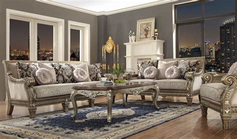 Homey Design Hd 303 Adelia Formal Living Room Set Dallas Designer