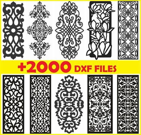 2000 Cnc Vector Dxf Art File Ready To Cut For Cnc Plasma Etsy