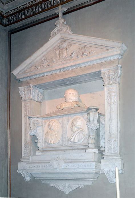 Tomb Of Pope Alexander Vi Italy Architecture Santa Maria Pope