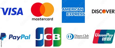 Visa Mastercard Credit card payment method system companies logo