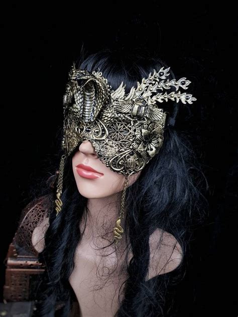Cobra Scarab Mask Blind Mask Snake Mask Cleopatra Headpiece Medusa