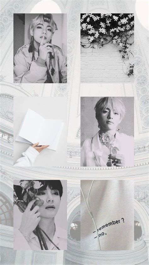 Taehyung Black And White Aesthetic Wallpapers Wallpaper Cave