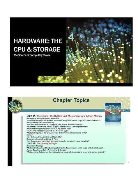 Lesson 4 Hardware The Cpu Storage The Source Of Computing Power 4