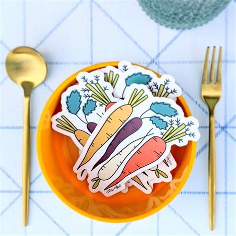 Carrots Vinyl Sticker Catie Miller