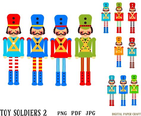 Toy Soldier Clipart Marching Soldiers Clipart Download Now Etsy