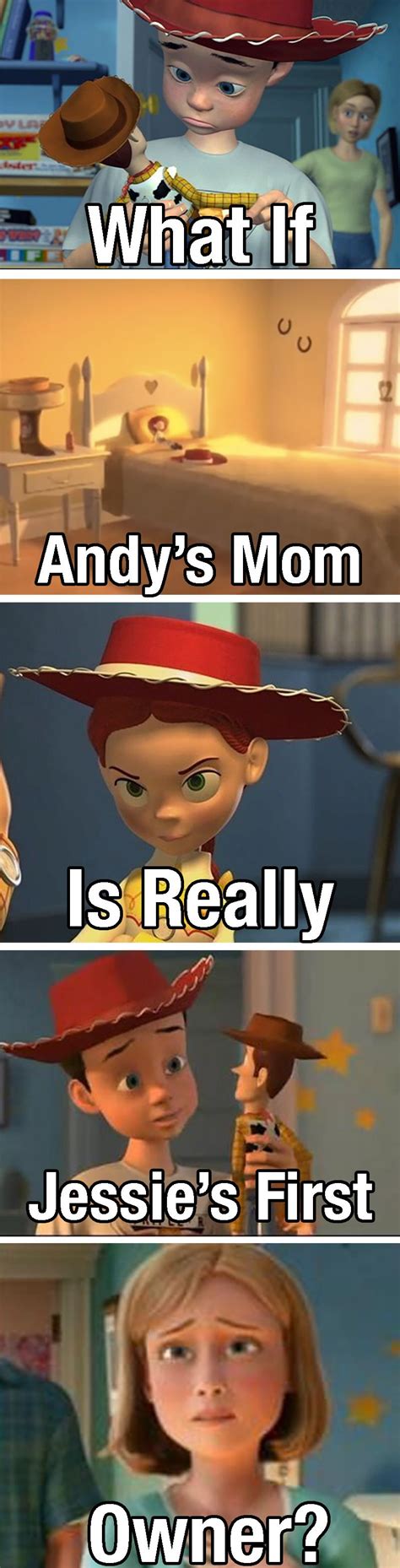 the real identity of andy s mom in toy story disney secrets disney theory disney funny