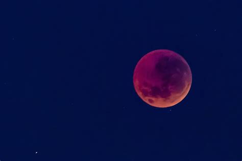 Hd Wallpaper Blood Moon At Night Time Space Moonscape Astronomy