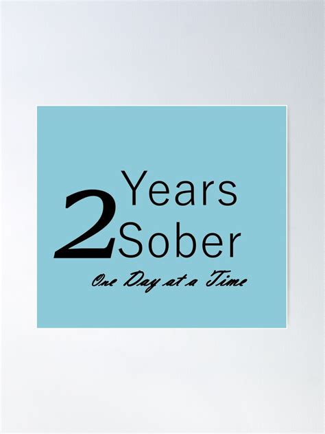 Two Year Sobriety Anniversary Birthday Design For The Sober Person