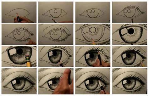 The line for the mouth, the underline of the eyes and the lashes are outline stitch and the nose mark the position of the eyes on the face with pins. How to Draw a Realistic Eye | Easy Craft Idea
