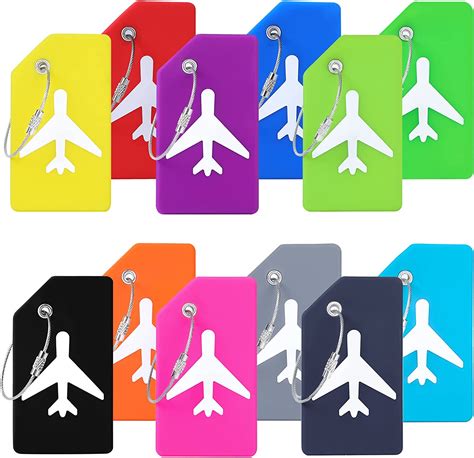 Amazon Luggage Tags Silicone Travel Suitcase Bag Tags Pack