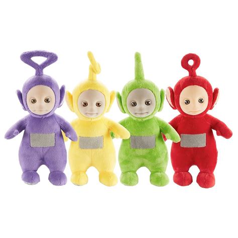 Teletubbies Set Of 4 26cm Talking Po And Laa Laa And Dipsy And Tinky Winky