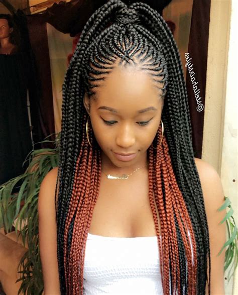 Ghana braids also are remarked as straight back, banana braids, and cherokee braids. 20 Head-Turning Lemonade Braid Styles for All Ages | Cute braided hairstyles, Ghana braids ...