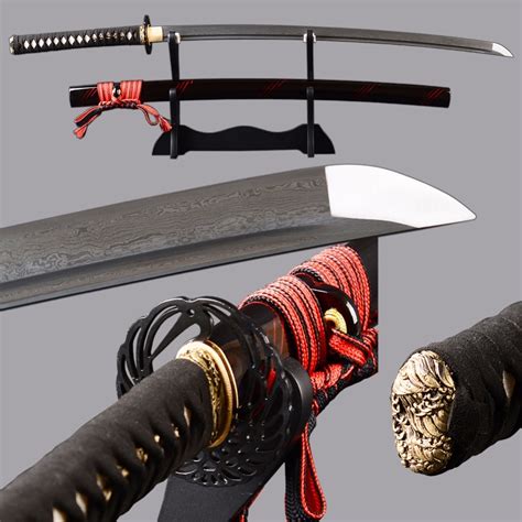 Brandon Swords Sharp Tameshigiri Knife Damascus Folded Steel Japanese
