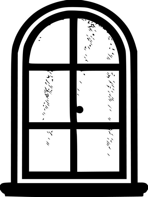 Window Black And White Vector Illustration 23557989 Vector Art At Vecteezy