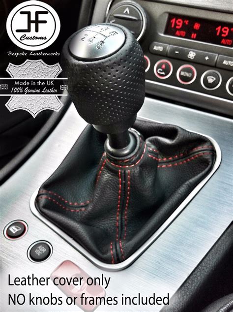 Red Stitching Manual Leather Gear Stick Gaiter Fits Alfa Romeo 159 2005