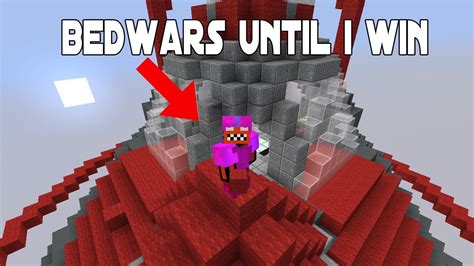 Playing Minecraft Bedwars Until I Win Bedwars 3 Youtube