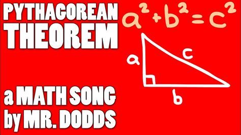 Colin Dodds Pythagorean Theorem Math Song Youtube