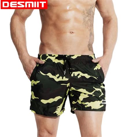 Buy Camouflage Swimwear Men Shorts Light Thin Quick