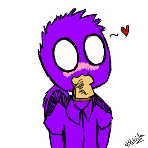 Cute Purple Guy  Not My Art Fnaf Drawings Purple Guy Fnaf Funny