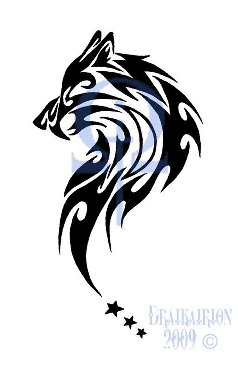 Tribal Sabertooth Wolf Tattoo By Draikairion On Deviantart Tribal