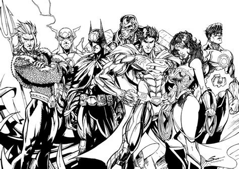 Disegni Da Colorare Di Justice League Fumetto Febbraio 2024