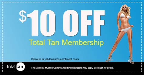 10 Off Tanning Total Tan