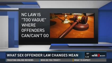 Parts Of Nc Sex Offender Law Unconstitutional Federal Court