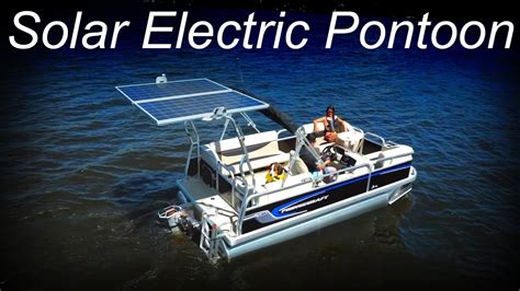 Brio E17 Amazing Solar Charged Electric Pontoon Boat With Torqeedo