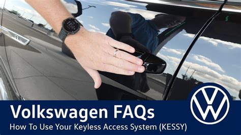 Vw Faq How To Use Your Keyless Access System Kessy Youtube