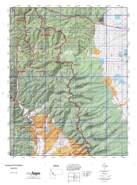 Idaho Hunting Unit Map United States Map