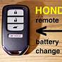 2011 Honda Civic Key Fob Battery
