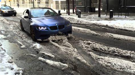 Make social videos in an instant: Bmw m3 plow snow in Philadelphia - YouTube