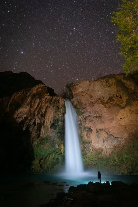 The Falls Of Havasupai At Night Smithsonian Photo