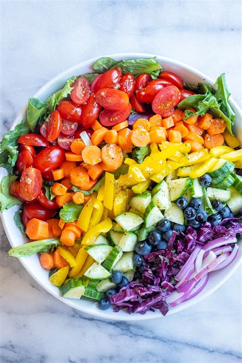 Rainbow Veggie Salad She Likes Food