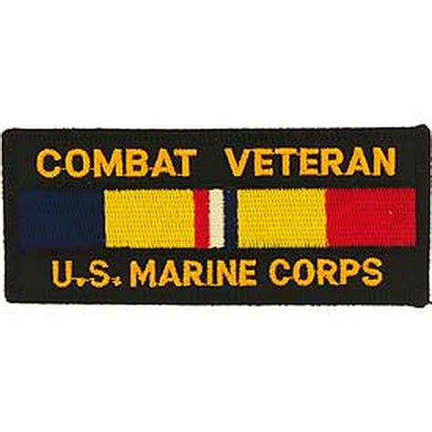 Combat Veteran Marine Corps Patch Devil Dog Depot
