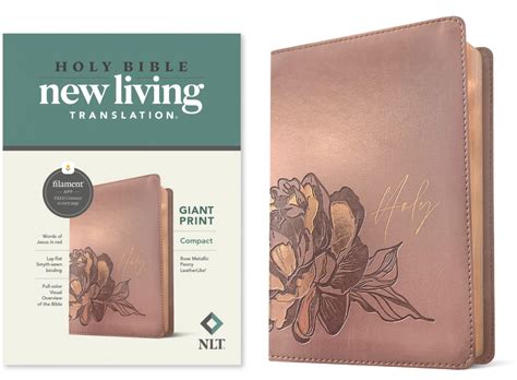 Nlt Compact Giant Print Bible Filament Enabled Edition Rose Metallic