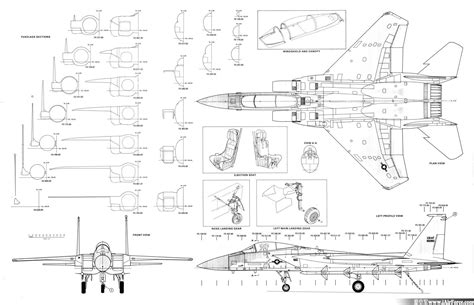 F 15 鹰eagle 三视图 爱空军 Iairforce