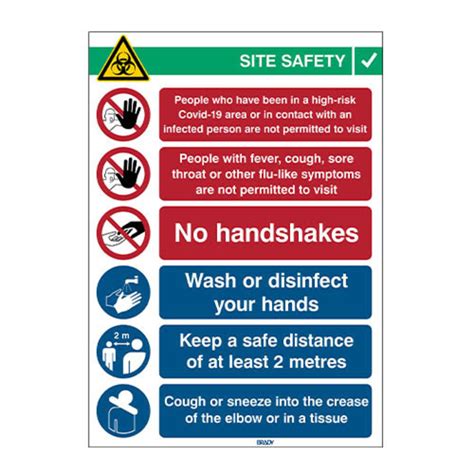 Self storage signs and banners. COVID-19 Self-adhesive poster | Site Safety | English ...