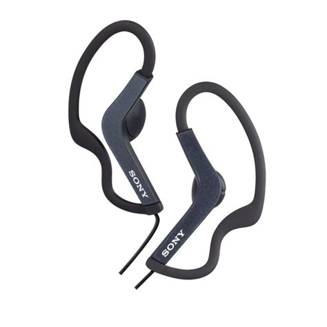 Sony AS200 Splash-proof In-ear Headphones | Black headphones, Wired headphones, In ear headphones