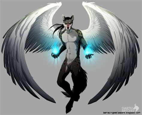 Anime wolves videos on fanpop. Anime White Wolf Pup With Wings | Amazing Wallpapers