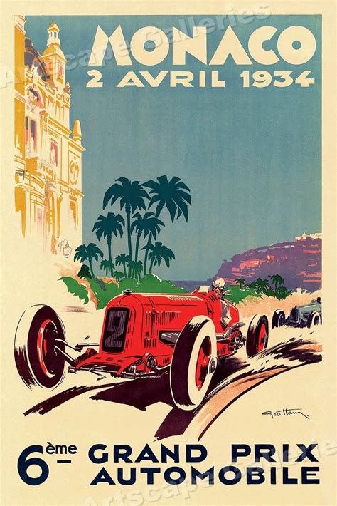 Classic Car Posters For Sale Franze 1934 16x24 Bodaswasuas