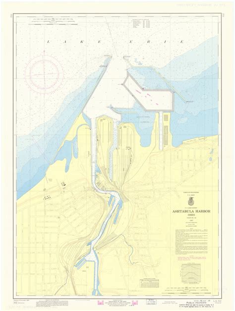 Ashtabula Harbor Map 1968 Hullspeed Designs
