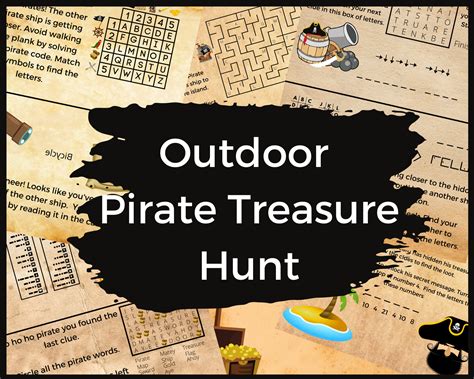 Outdoor Pirate Treasure Hunt For Kids Pirate Scavenger Hunt Clues